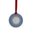 Festive Flower Ornament, Blue & White