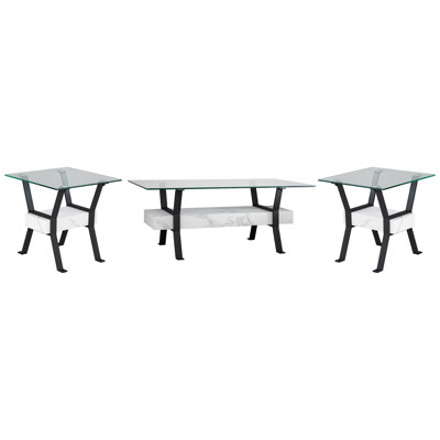 Darvette 3 Piece Living Room Table Set