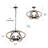 Geometric Kitchen Island Lighting 6 Lights Farmhouse Chandelier for Dining Room Pool Table Rustic