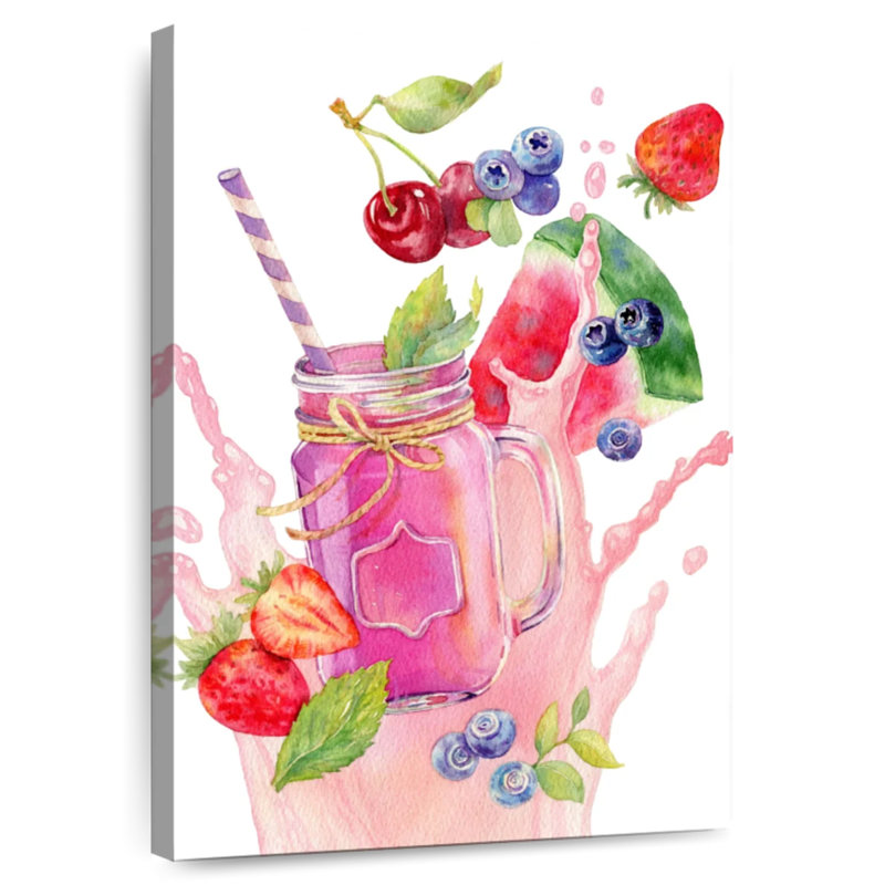 Yarlin Smoothie Splash, 51" H x 34" W