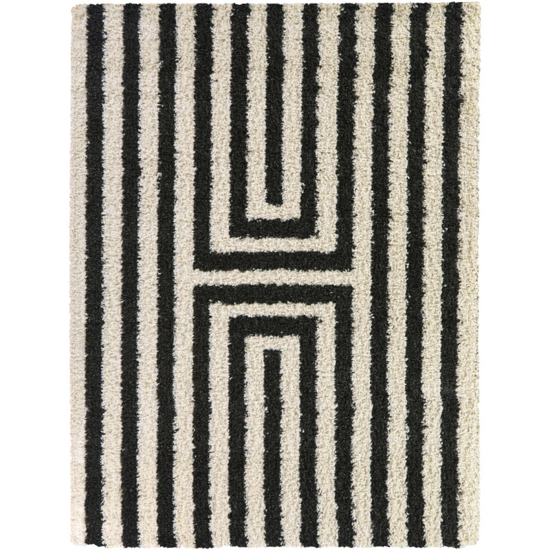 Tapis crème à poils longs Philbin, Rectangle 7 pi 10 po x 10 pi