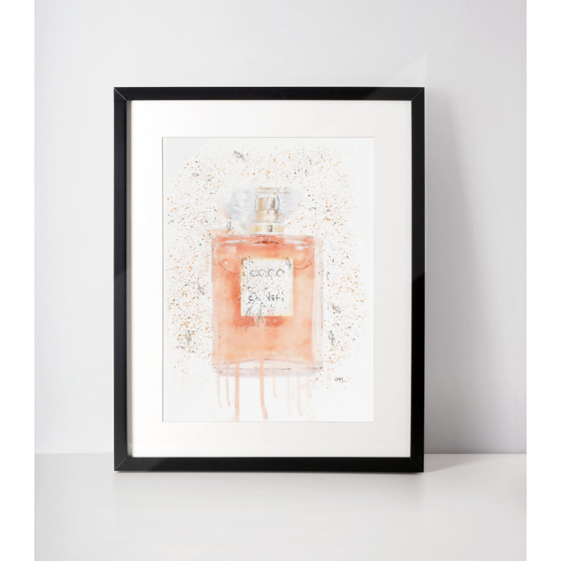 Coral Perfume Bottle - Single Picture Frame Print