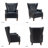 Ameliah Genuine Leather Wingback Chair-211250891