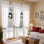 Rideaux de Noël flocon de neige pour le salon chambre à coucher voilage blanc rideaux décorations de Noël d'hiver-919099440