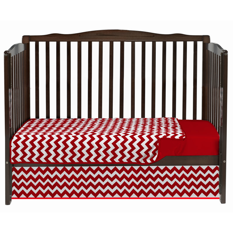 Ensemble de literie pour lit de bébé 3 pièces Daylin, Rouge