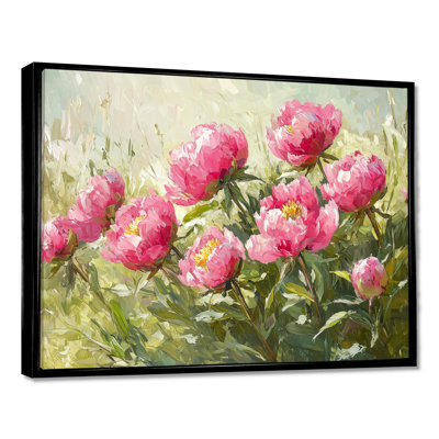 Imrie, pivoines par le champ de printemps II - pivoines, art mural