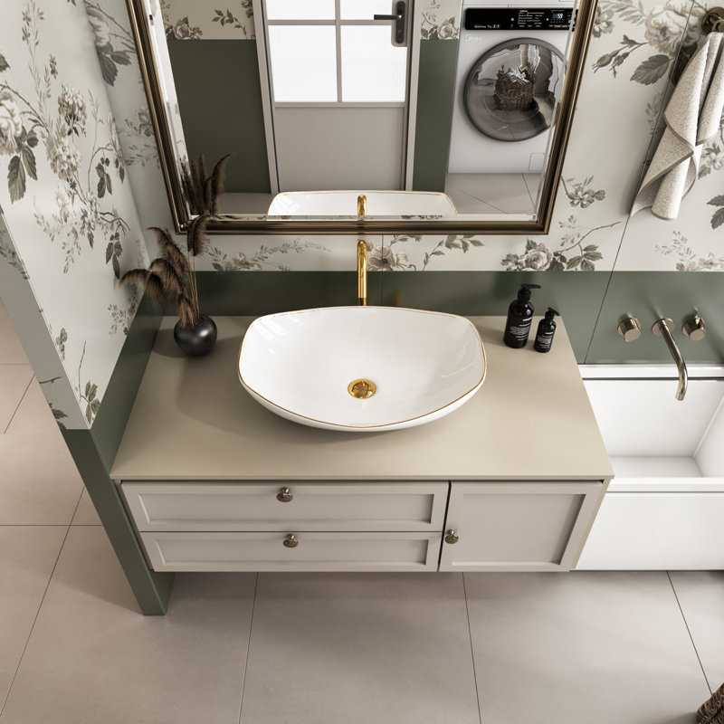 Bathroom Vessel Sink Rectangle-19x15 Inch Bathroom Sink Countertop Rectangula