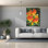  «Flame Lilies» par Delene Lambert, art mural sur toile, 40 po x 54 po