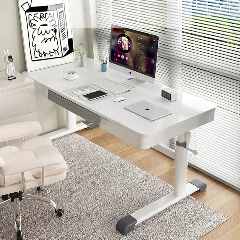 Coatsburg Rectangular Writing Desk, 86cm H x 120cm W x 60cm D, White