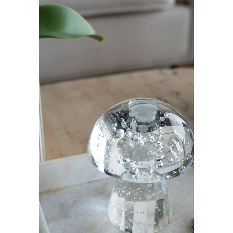 Porte-bougie conique 3,9 x 3,9 x 4,7 po en forme de champignon 6 ch / an