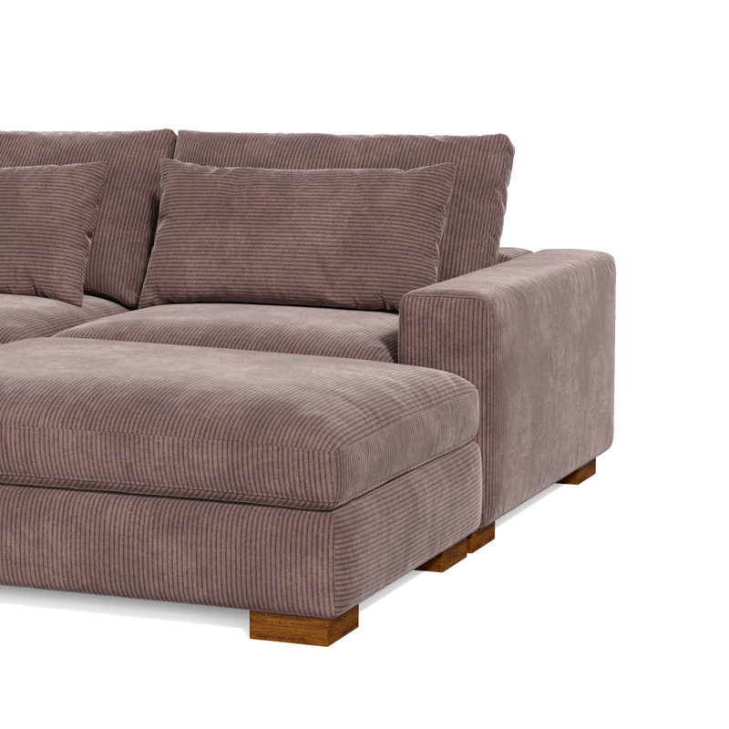 Kingswood 89'' Recessed Arms, Chocolate