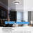Chiketa 13" LED Flush Mount Ceiling Light, 3000K/4000K/5000K 3CCT Adjustable Lights, Dimmable, Memory Function, Modern Home Lighting