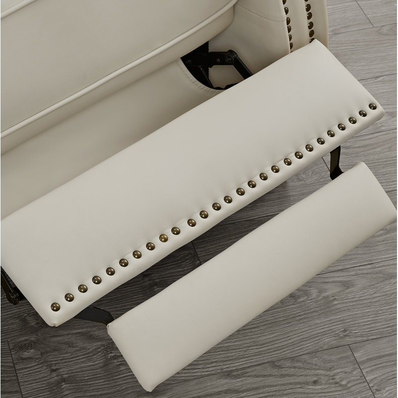 Fauteuil inclinable manuel Bracking, Similicuir beige performance