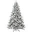 Flocked Christmas Tree With Metal Stand-69195424