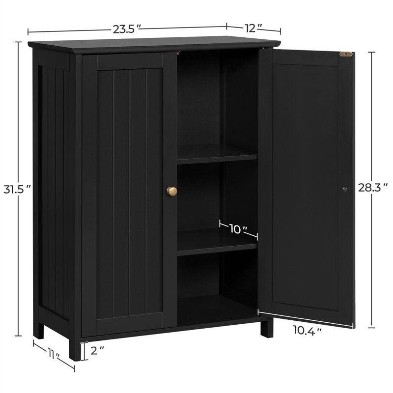 Annia Bathroom Cabinet, Black