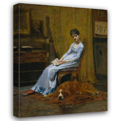 La femme de l'artiste et son chien Setter