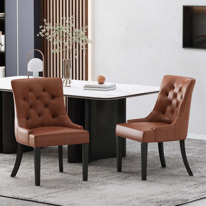 Chaises de salle à manger en bois, Marron clair