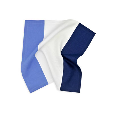 Color Block Linen Square Napkins