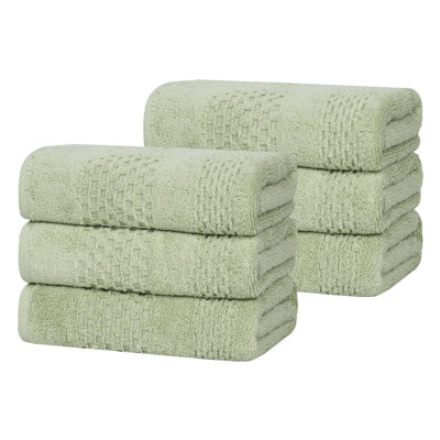 Playa Zero Twist Cotton Solid Waffle Textured Hand Towels
