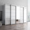 Armoire 117,3 "avec 1 miroir Aria