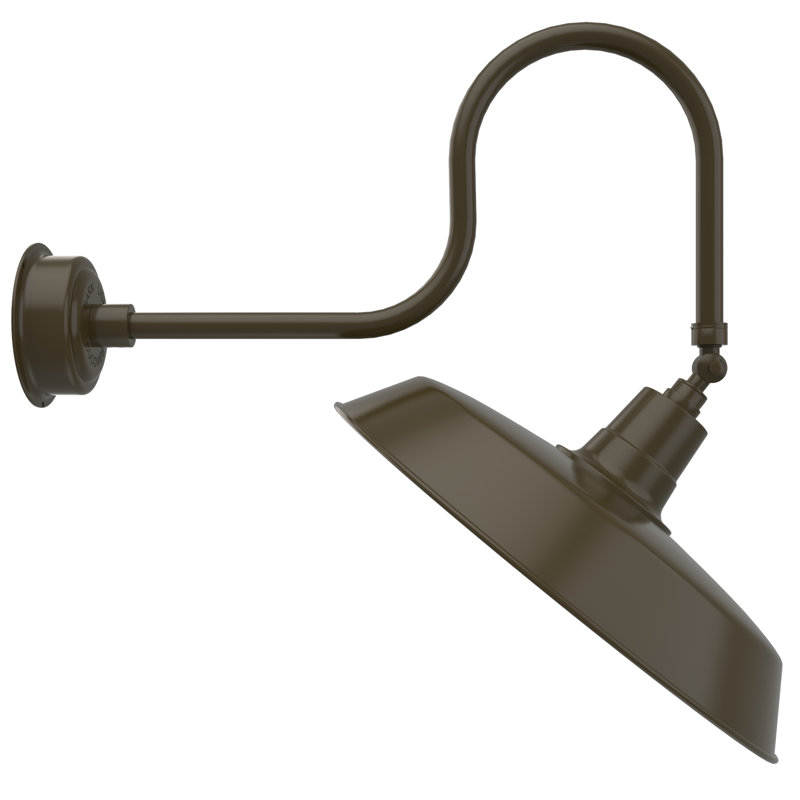 Luminaire de grange d’extérieur à del oldage, Bronze acajou
