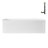 Streamline 66 in. x 34 in. Acrylic Right-Hand Drain Alcove Bathtub in Glossy White With External Drain-108366740