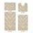 Hugo Premium 100% Cotton 2370 GSM 4-Piece Tufted Bath Rug Set with Non-Slip Spray Latex Backing, OEKO-TEX® Certified, Super Absorbent & Machine Washable, Sand-311034151-286268680