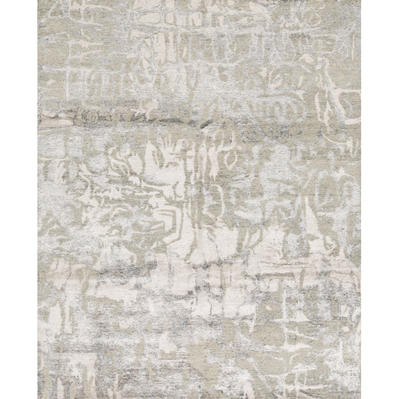 Area Rug in Gray, Rectangle 8'1" x 9'11"
