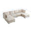 Canapé modulaire avec repose-pieds Donoghue