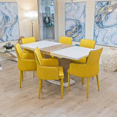 Ricki 6 - Person Butterfly Leaf Dining Set