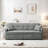 3 In 1 Convertible Sleeper Sofa Bed With Reclining Backrest, Pillows And Side Pockets-556063508