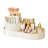 Makeup Organizer Storage Box Large Capacity Multiple Compartment Detachable Design 360-Degree Rotating Makeup Brush Holder