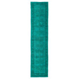 Green Samsara Wool Rug - 4'4" x 18'
