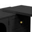 Meuble-lavabo extensible Yokota avec 3 tiroirs et 2 portes en acrylique-126593775
