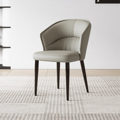 Chaise d'appoint à oreilles grise (ensemble de 2)