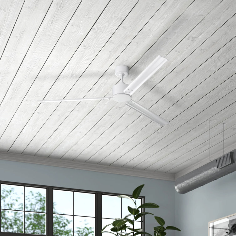 Indy 72" 3 - Blade Outdoor Propeller Ceiling Fan with Wall Control
