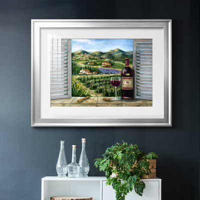 " Tuscan Red And Vineyard "