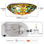 Plafonnier encastré Tiffany