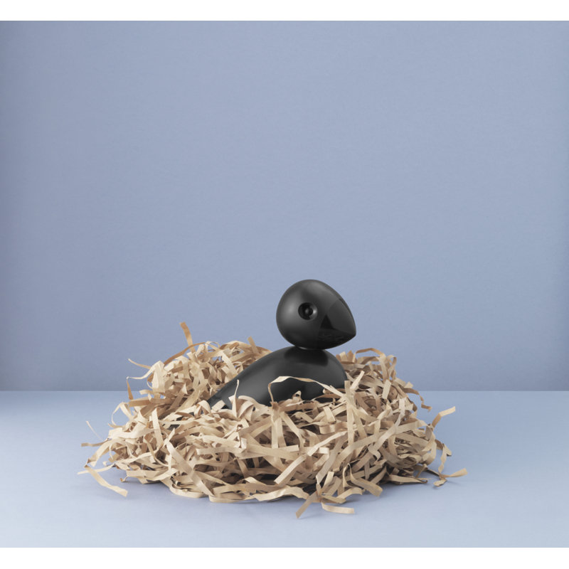 Songbird Ernst Figurine, 6.1" H x 6.3" W x 3.1" D, Black, 1