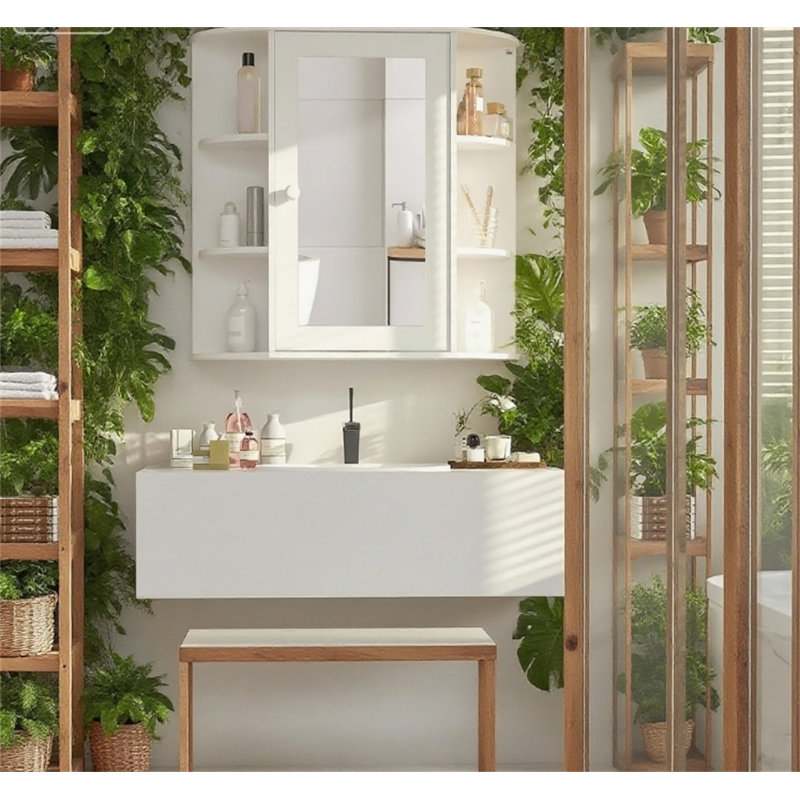 Armoire à pharmacie de salle de bain avec miroir