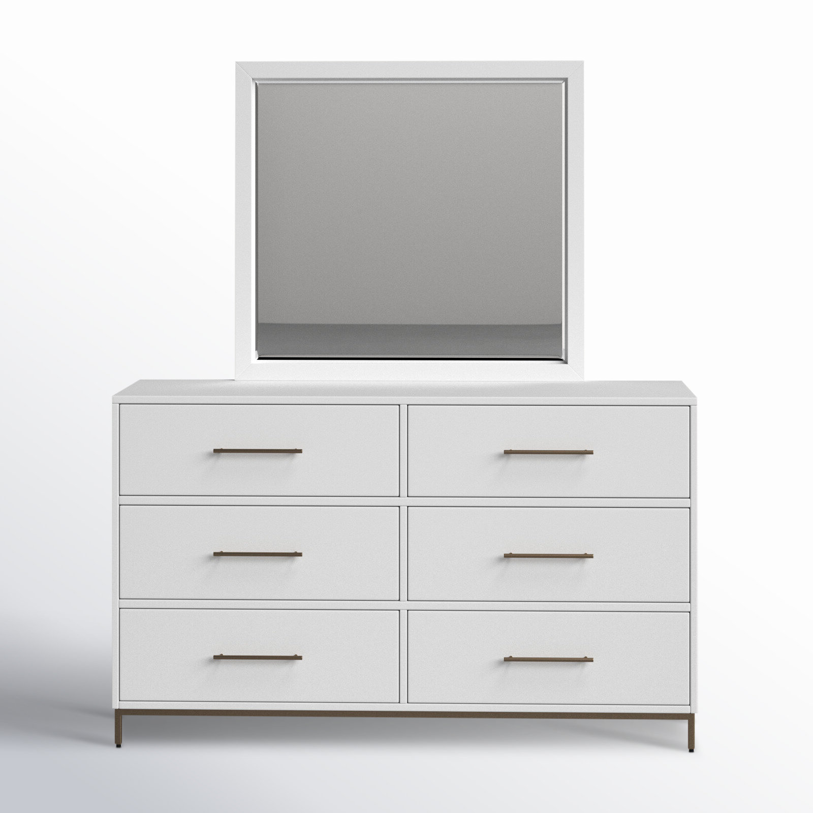 Marino 6 - Drawer Dresser with Mirror