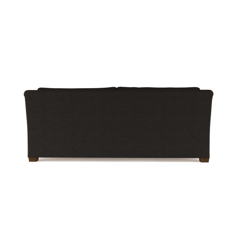 Canapé à accoudoirs roulés Thompson, Velours chocolat, H 32 po x l 84 po x P 46 po