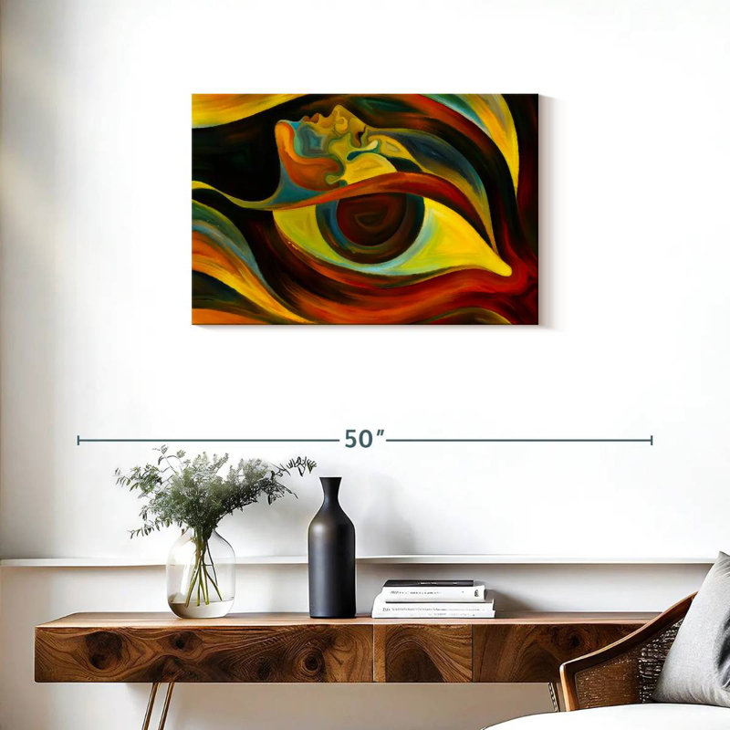 Alcaraz Human Faces Abstract, 20'' H x 30'' W