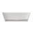 67 Inch Solid Surface Soaking Bathtub - Deep Soak Freestanding Tub