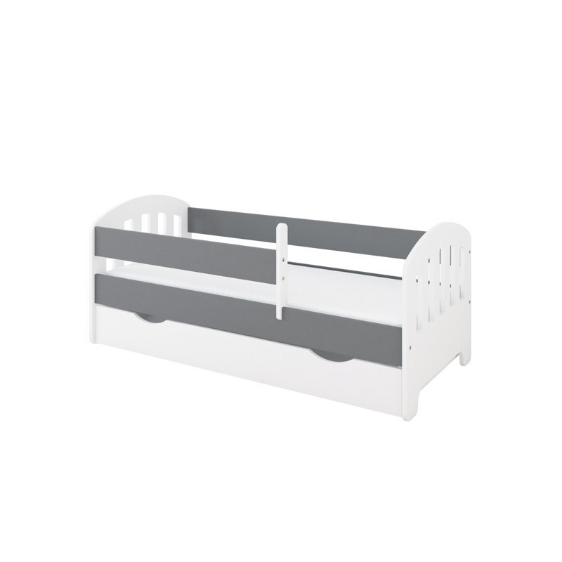 Larkin Cabin Bed with Storage Included, 70 x 140 cm, Grey