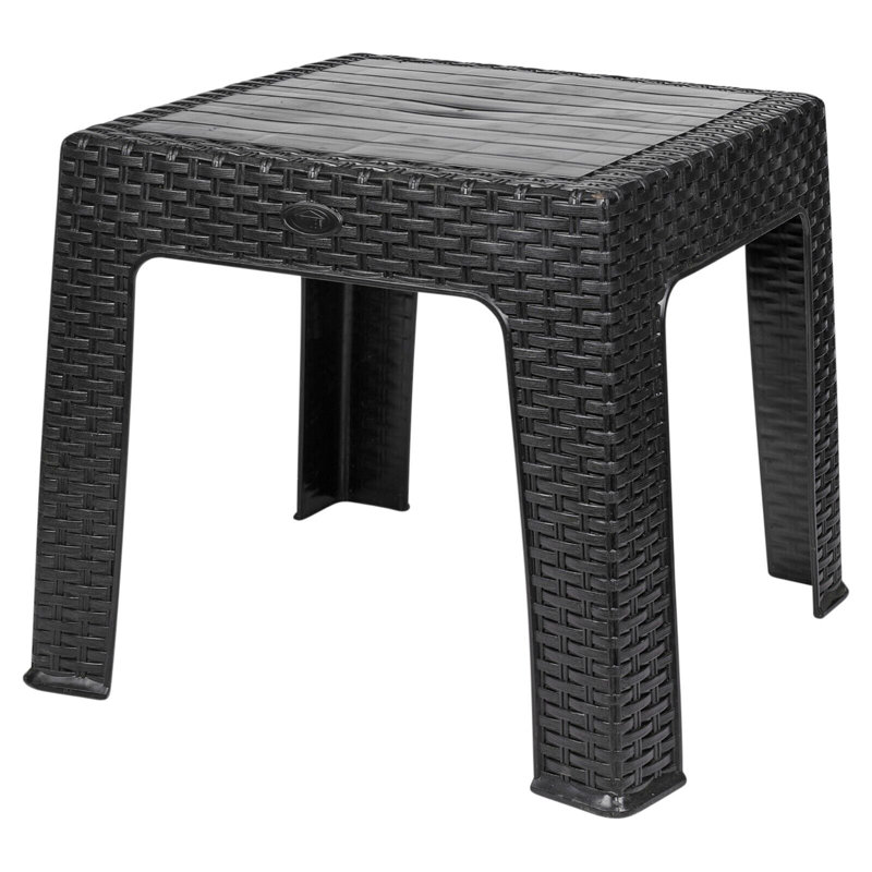 Addlyn Square Outdoor Coffee Table , 43cm cm W 43cm cm D, Black