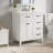 30 Inch Bathroom Vanity with Ceramic Sink, Freestanding Design, Metal Handles, Solid Wood Legs, Soft-Close Doors Drawers, Ample Storage