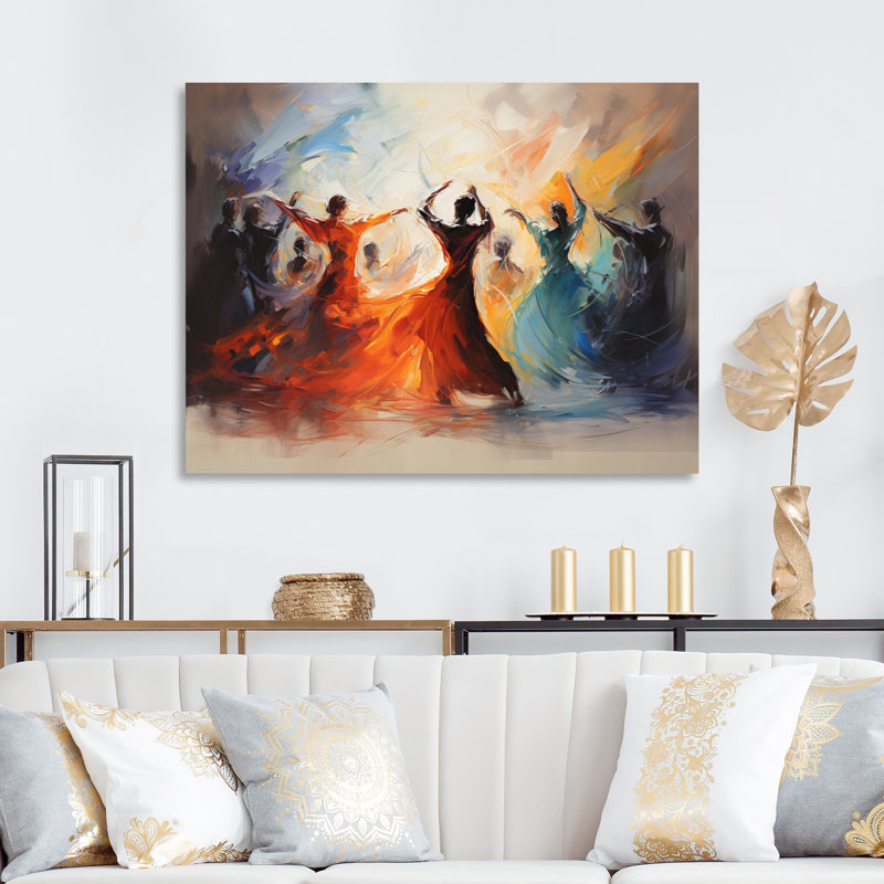 «Soulful Dancing I», reproduction sur toile, Toile tendue, H 12 po x l 20 po x P 1 po