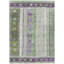 Tapis intérieur lavable rayé mauve et vert 10 pi x 14 pi