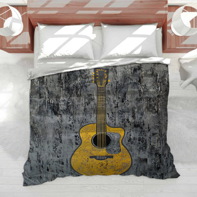 Guitar Bedding Music Comforter Industrial